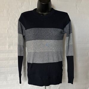 Street Rules Men’s Long Sleeve Black & Gray Sweater Size 14/16